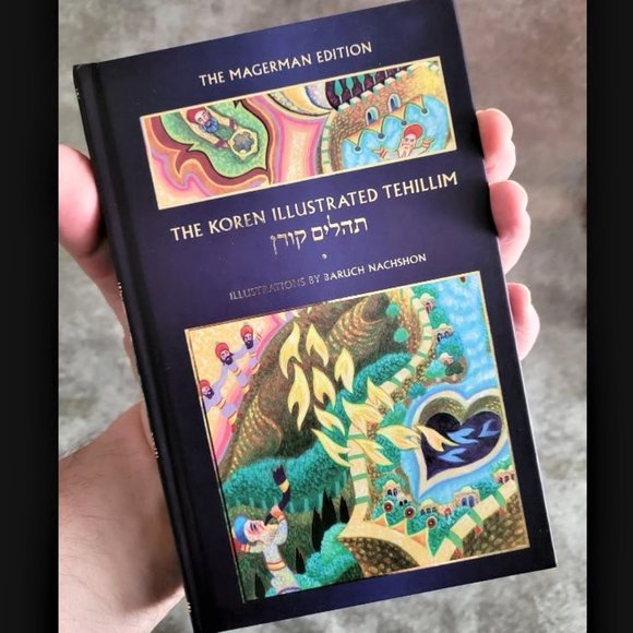 Koren Illustrated Tehillim Psalms Hebrew & English by Rabbi Jonathan Sacks - Picture 1 of 6